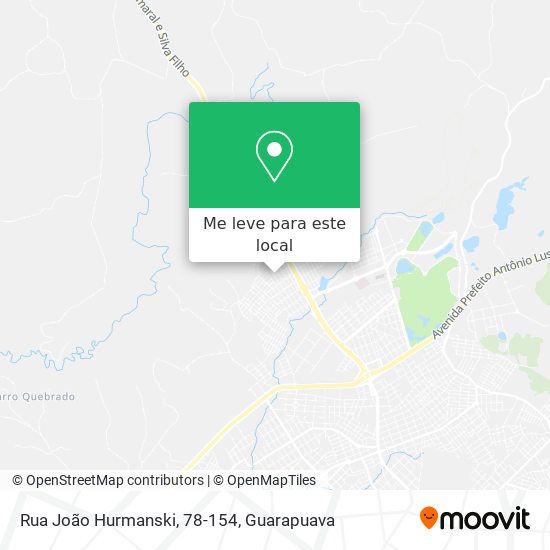 Rua João Hurmanski, 78-154 mapa