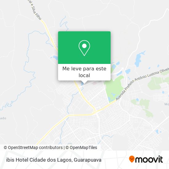 ibis Hotel Cidade dos Lagos mapa