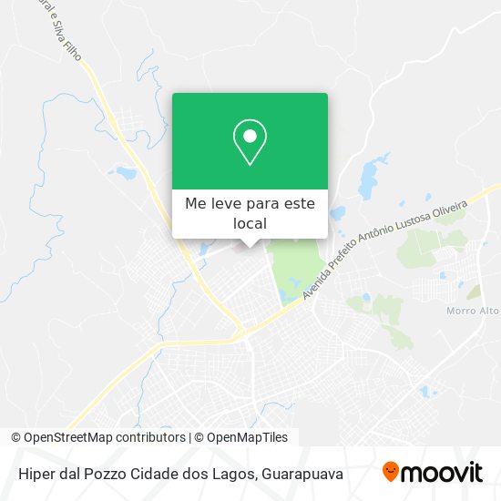 Hiper dal Pozzo Cidade dos Lagos mapa