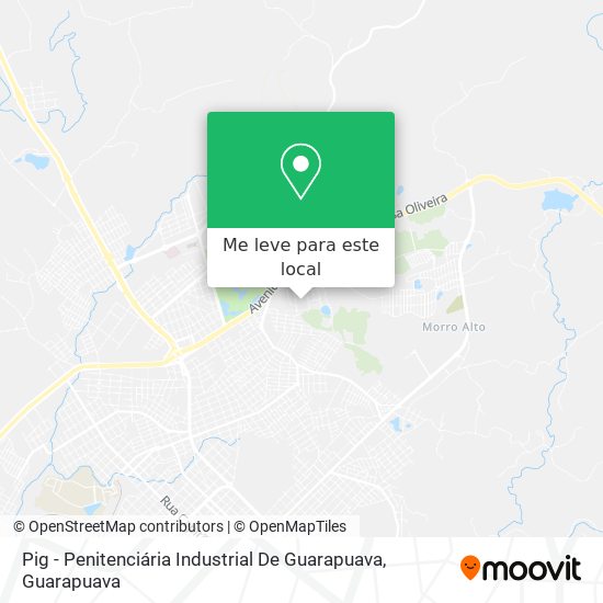Pig - Penitenciária Industrial De Guarapuava mapa