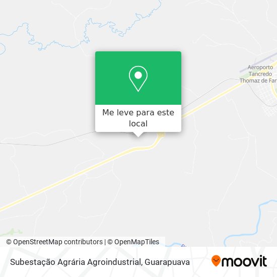 Subestação Agrária Agroindustrial mapa