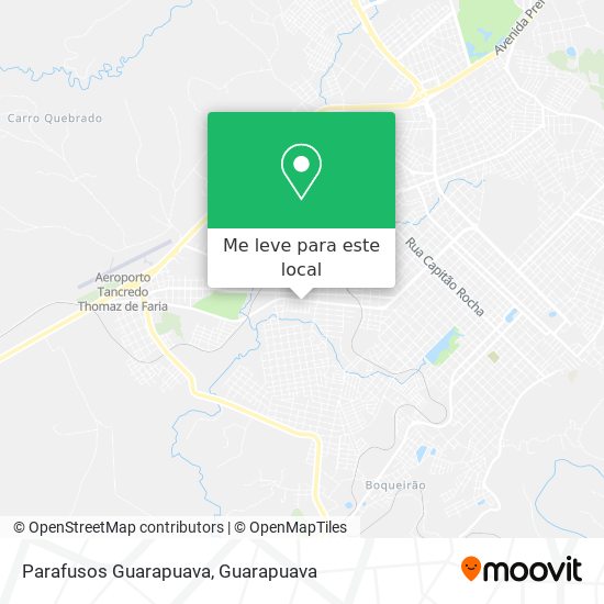 Parafusos Guarapuava mapa