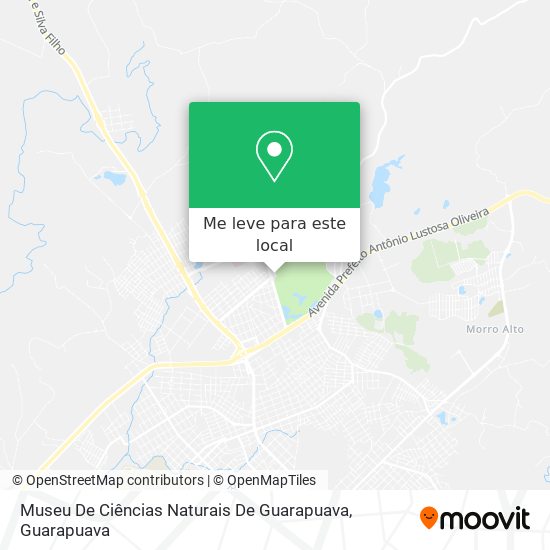 Museu De Ciências Naturais De Guarapuava mapa