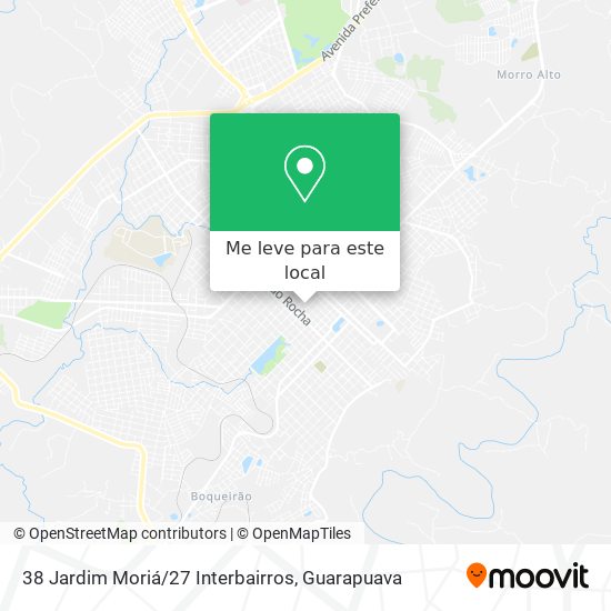 38 Jardim Moriá / 27 Interbairros mapa