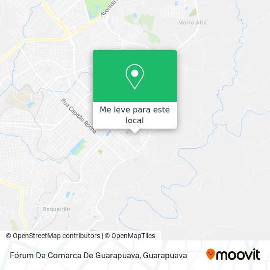 Fórum Da Comarca De Guarapuava mapa