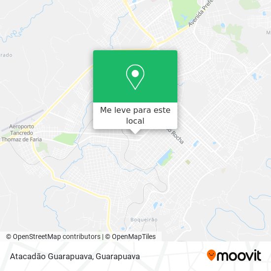 Atacadão Guarapuava mapa