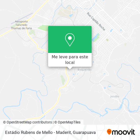 Estádio Rubens de Mello - Maderit mapa