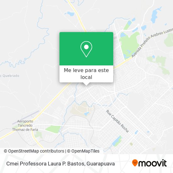 Cmei Professora Laura P. Bastos mapa
