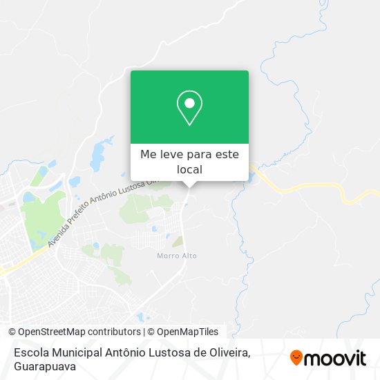 Escola Municipal Antônio Lustosa de Oliveira mapa
