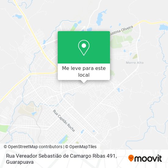 Rua Vereador Sebastião de Camargo Ribas 491 mapa