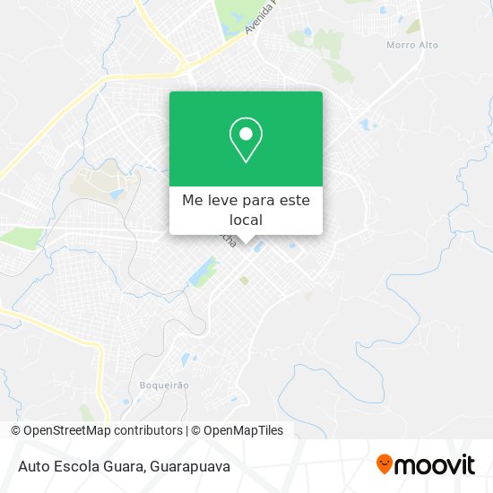 Auto Escola Guara mapa