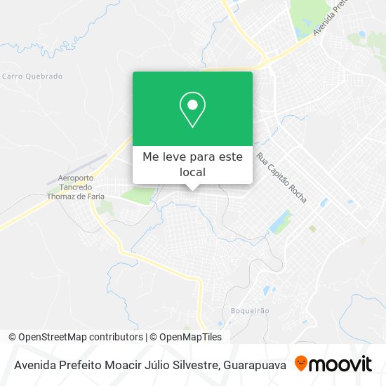 Avenida Prefeito Moacir Júlio Silvestre mapa