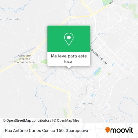 Rua Antônio Carlos Cúnico 150 mapa