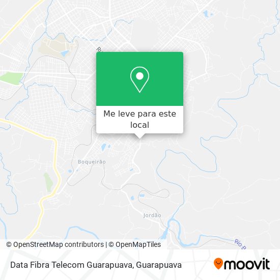 Data Fibra Telecom Guarapuava mapa