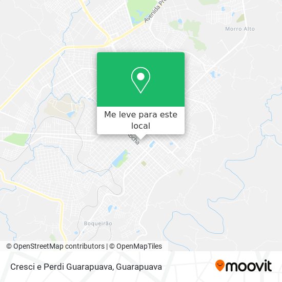 Cresci e Perdi Guarapuava mapa