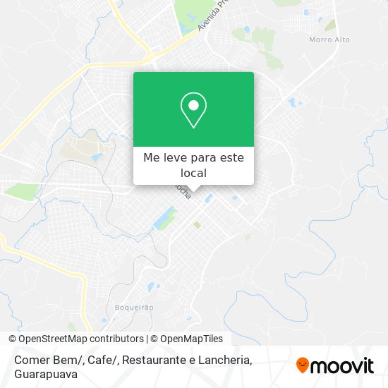 Comer Bem / , Cafe / , Restaurante e Lancheria mapa