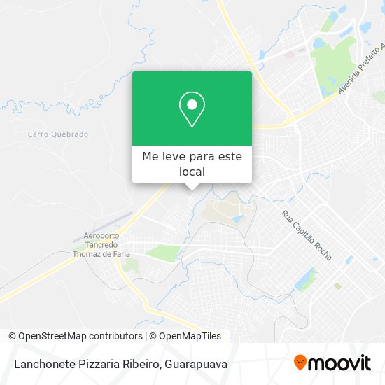 Lanchonete Pizzaria Ribeiro mapa