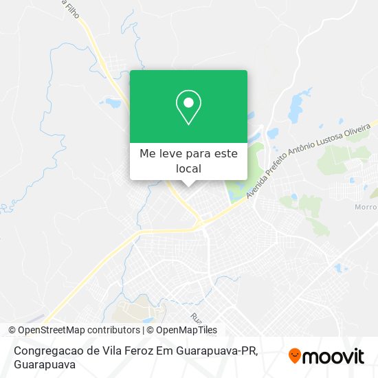 Congregacao de Vila Feroz Em Guarapuava-PR mapa