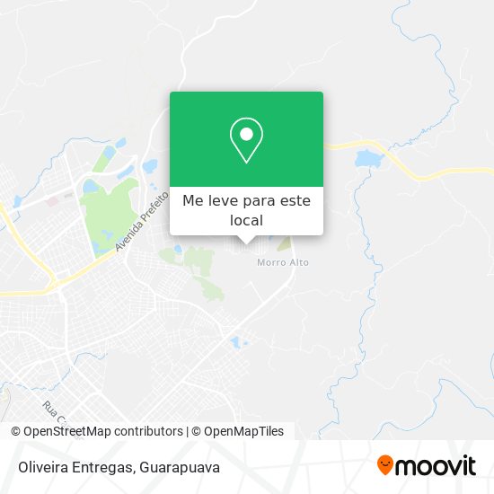 Oliveira Entregas mapa