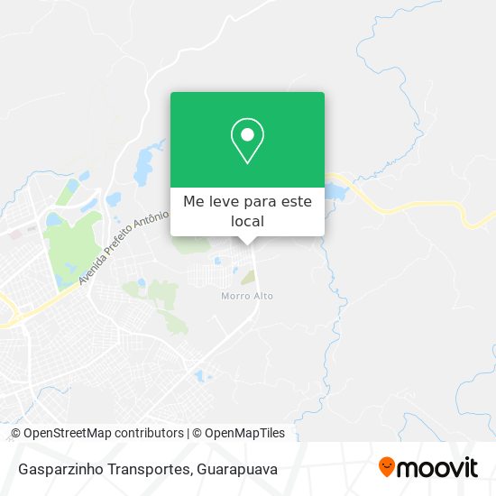 Gasparzinho Transportes mapa