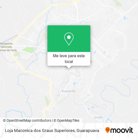 Loja Maconica dos Graus Superiores mapa