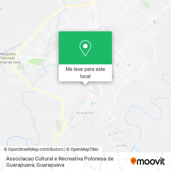 Associacao Cultural e Recreativa Polonesa de Guarapuava mapa