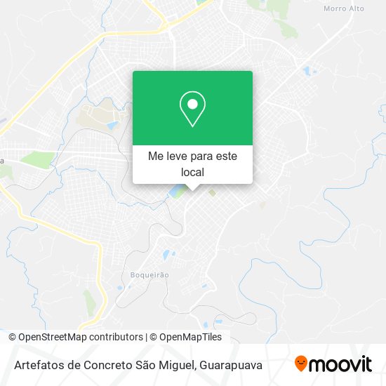 Artefatos de Concreto São Miguel mapa