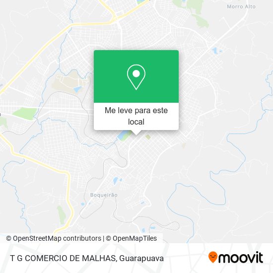 T G COMERCIO DE MALHAS mapa