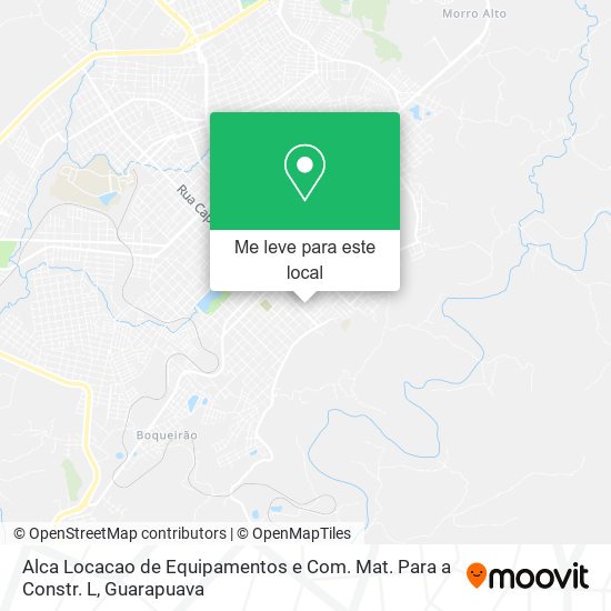 Alca Locacao de Equipamentos e Com. Mat. Para a Constr. L mapa