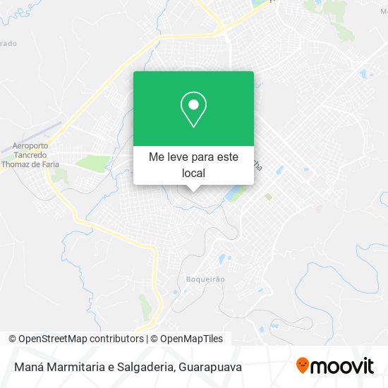 Maná Marmitaria e Salgaderia mapa
