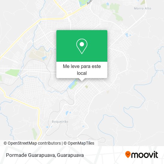 Pormade Guarapuava mapa