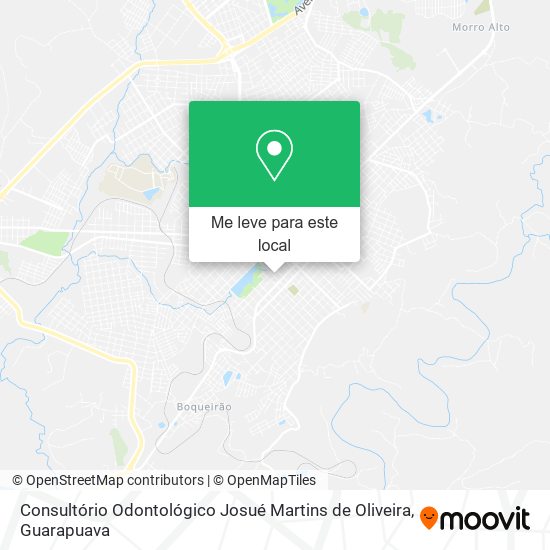 Consultório Odontológico Josué Martins de Oliveira mapa