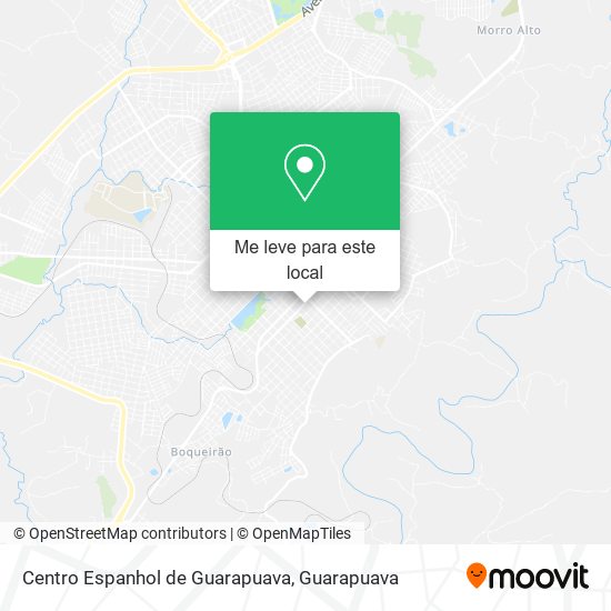 Centro Espanhol de Guarapuava mapa