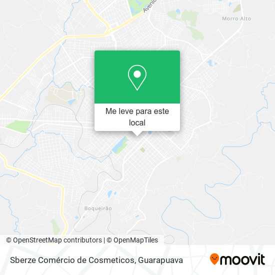 Sberze Comércio de Cosmeticos mapa