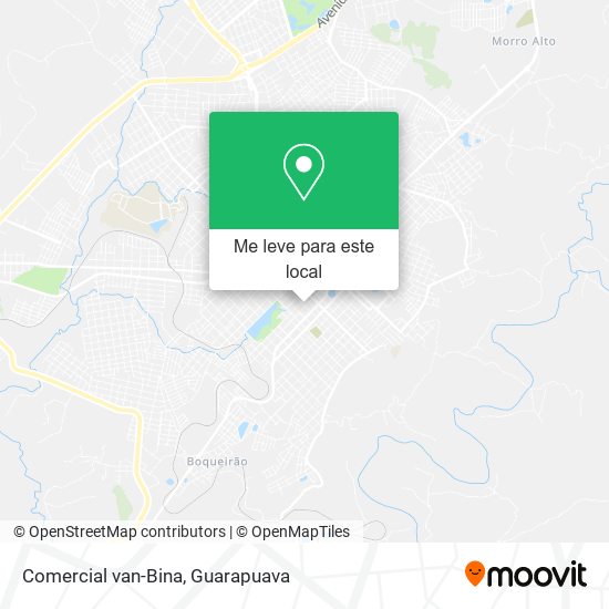 Comercial van-Bina mapa