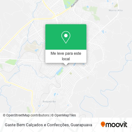 Gaste Bem Calçados e Confecções mapa