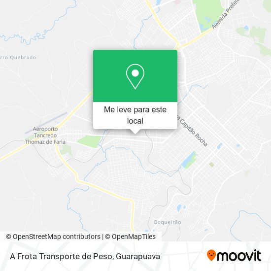 A Frota Transporte de Peso mapa