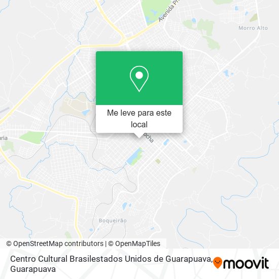 Centro Cultural Brasilestados Unidos de Guarapuava mapa