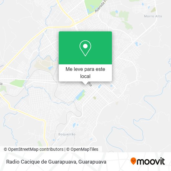 Radio Cacique de Guarapuava mapa