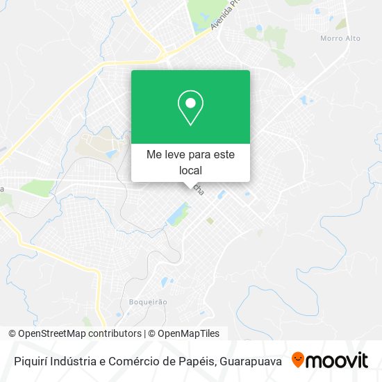 Piquirí Indústria e Comércio de Papéis mapa
