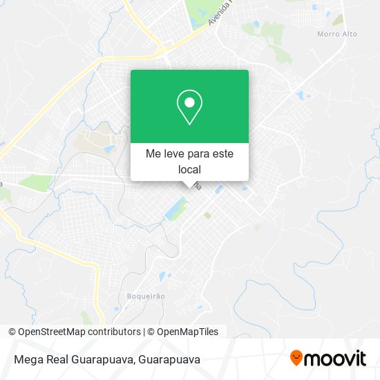 Mega Real Guarapuava mapa