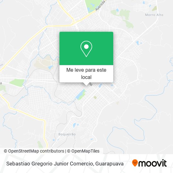 Sebastiao Gregorio Junior Comercio mapa