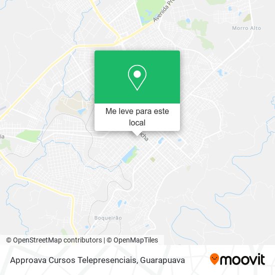 Approava Cursos Telepresenciais mapa