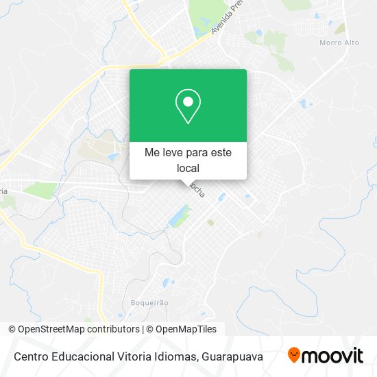 Centro Educacional Vitoria Idiomas mapa