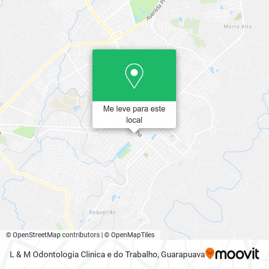 L & M Odontologia Clinica e do Trabalho mapa