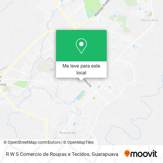 R W S Comercio de Roupas e Tecidos mapa