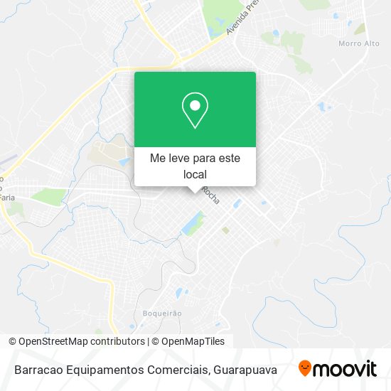 Barracao Equipamentos Comerciais mapa