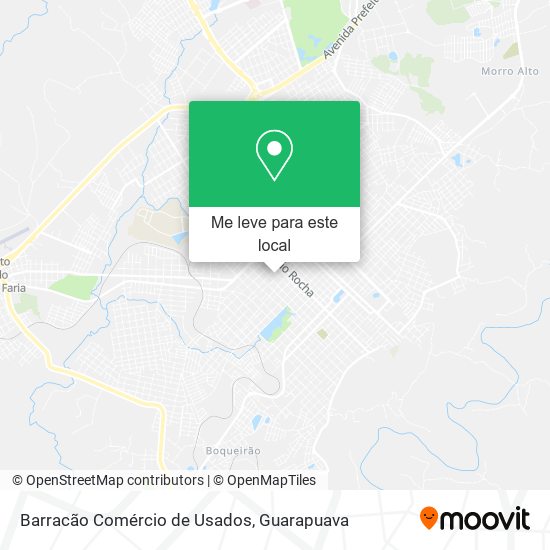 Barracão Comércio de Usados mapa