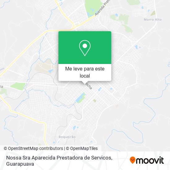 Nossa Sra Aparecida Prestadora de Servicos mapa