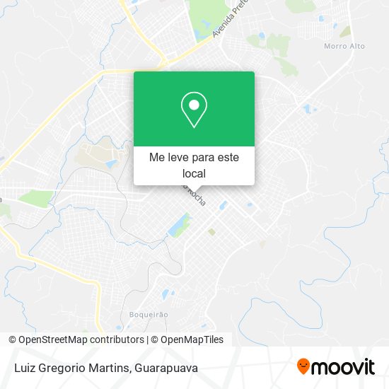 Luiz Gregorio Martins mapa